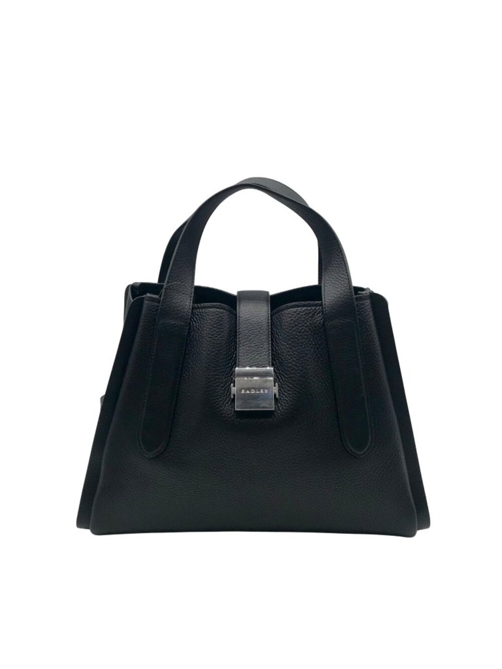 Radley London Black Pebbled Leather Grab Bag